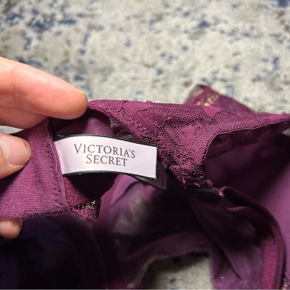 Victoria’s Secret Dream Angels Push-Up without Padding Purple & Gold Bra 34D - Picture 6 of 8